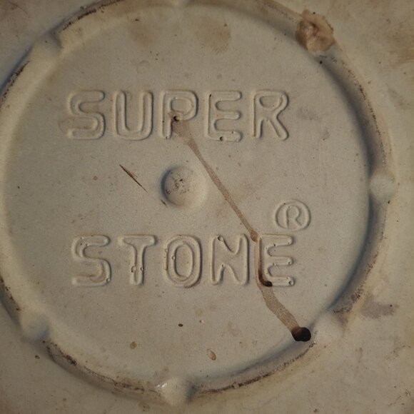 Super Stone Pizza Baking Stone 13" Round Sassafras Enterprises Vintage 1981 - Picture 4 of 5